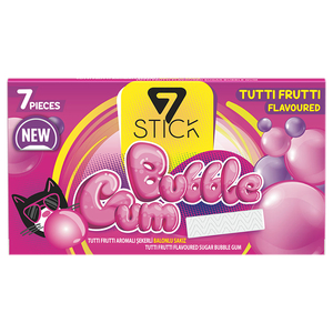 7 Stick Bubble Gum Tutti Frutti 7 Pieces
