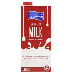 Al Rawabi Long Life Milk Low Fat 1L