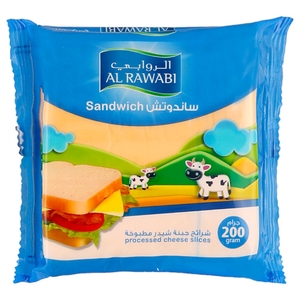 Al Rawabi Cheese Sandwich Slices 200G