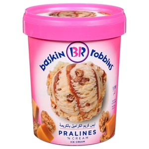 Baskin Robbins Ice Cream Praline'n Cream 1L
