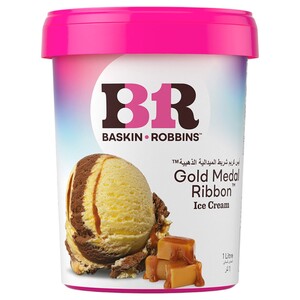 Baskin Robbins Ice Cream Gold Medal Ribbon 1L