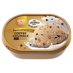 Selecta Ice Cream Tubs Coffee Crumble 750Ml