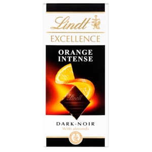 Lindt Excellence Orange Intense Chocolate 100G