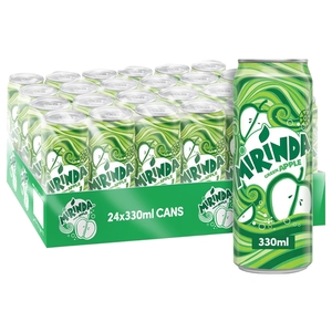 Mirinda Carbonated Drink Green Apple Can 330Ml X24