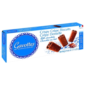 Gavottes Crispy Crepe Biscuits Milk Chocolate 90G