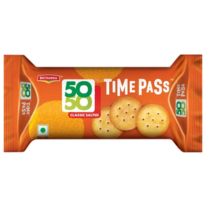 Britannia Time Pass 50-50 Classic Salted Crackers 40G