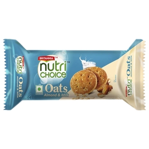 Britannia Nutri Choice Oats Cookies Almond Milk 75G