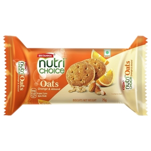 Britannia Nutri Choice Cookies Oats Orange 75G