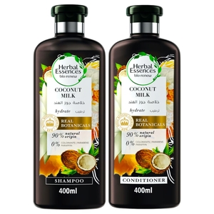 Herbal Essences Shampoo Coconut Milk For Hair Hydration 400Ml + Conditioner 400Ml