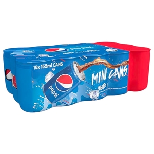 Pepsi Carbonated Soft Drink Can Cola 155Ml X15