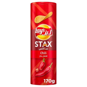 Lay's Stax Potato Crisps Chili 170G