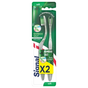 Signal Toothbrush Bamboo Salt Soft Assorted Colour