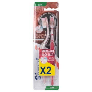 Signal Toothbrush Himalayan Rock Salt Soft Assorted Colour X 2
