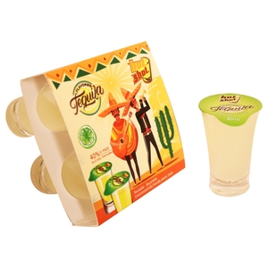 Hot Shot Tequila 40% Alcohol 30Ml X4