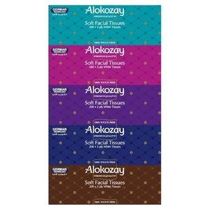 Alokozay Facial Tissue Soft 2Ply 200 Pieces X5