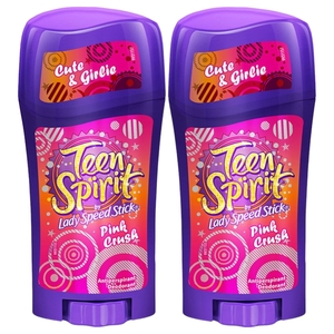 Lady Speed Stick Cute Girlie Teen Spirit Pink Crush 65G X 2