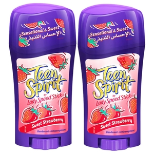 Lady Speed Stick Teen Spirit Antiperspirant Deodorant Sweet Strawberry 65G X 2