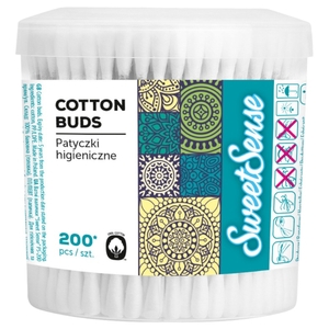 Sweet Sense Cotton Buds 100% Soft System 200 Pieces