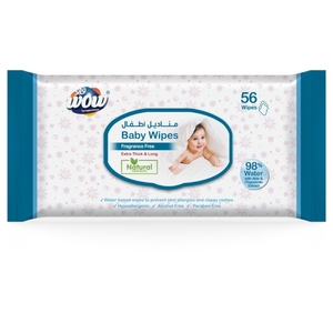Wow Baby Wipes Fragrance Free 56 Pieces