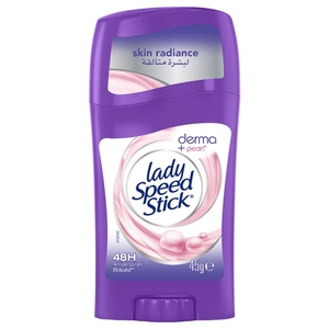 Lady Speed Stick Derma Sticks Antiperspirant Deodorant Radiant Skin Appearance Pearl 45G