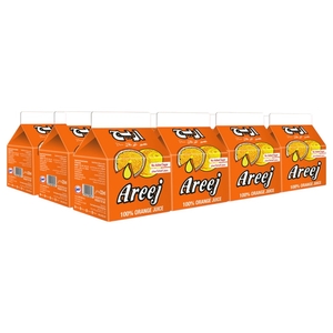 Areej 100% Orange Juice No Added Sugar 225Ml