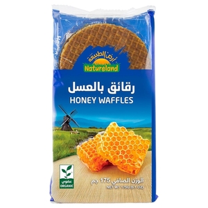 Natureland Organic Honey Waffles 175G