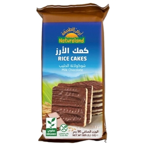 Natureland Rice Cakes Milk Chocolate 90G