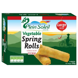 Plein Soleil Frozen Vegetable Spring Rolls 8 Pieces 320G