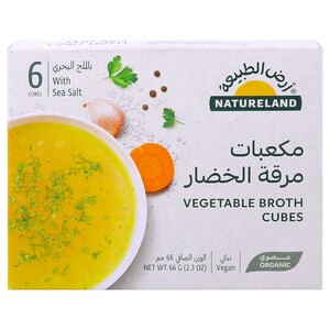 Natureland Vegetable Broth Cubes 66G