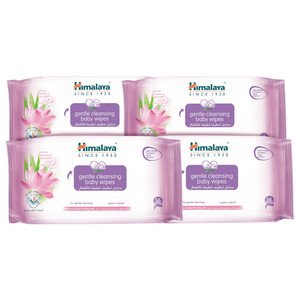 Himalaya Cleansing Baby Wipes 56 Pieces X4