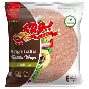 Yaumi Fresh Tortilla Wraps Brown 6 Pieces 240G