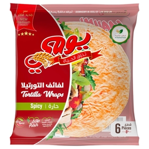 Yaumi Fresh Tortilla Wraps Spicy 6 Pieces 240G
