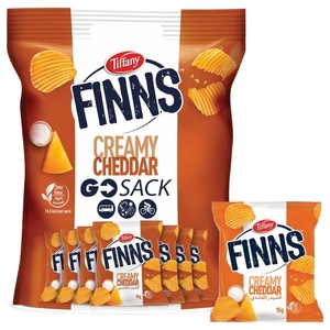 Tiffany Potato Chips Finns Creamy Cheddar 15G X 24
