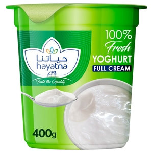 Hayatna Fresh Yoghurt Full Cream 400G