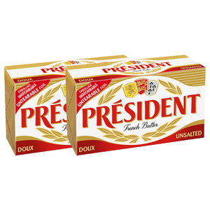 Président Unsalted Butter 400G X2