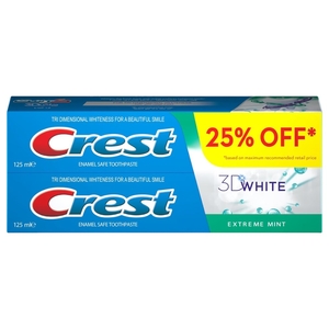 Crest Toothpaste 3D White Extreme Mint 125Ml