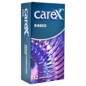 Carex Condoms Ribbed 12 Pieces