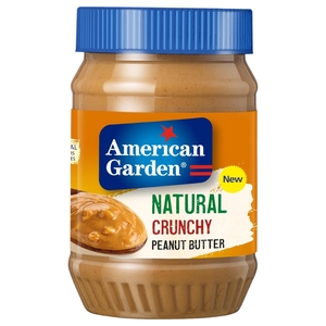 American Garden Natural Peanut Butter Crunchy 454G