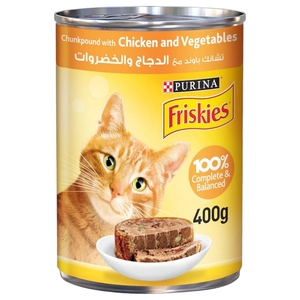 Friskies Cat Food Chunky Chicken Vegetable 400G