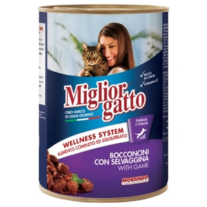Miglior Gatto Chunk With Game Cat Food 405G