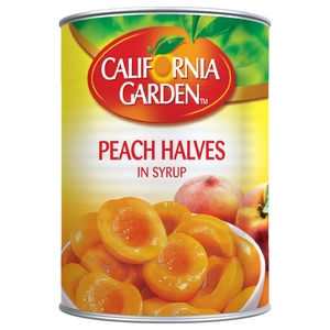 California Garden Peach Halves In Syrup 420G
