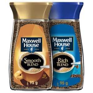 Maxwell House Coffee Smooth & Rich Blend 95G X2
