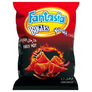 Fantasia Bugles Corn Snacks Firey Hot 105G