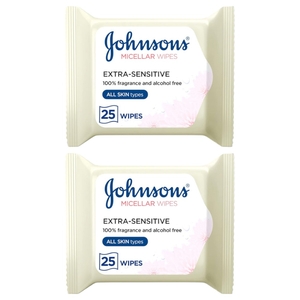 Johnson's Micellar Wipes Extra Sensitive Free 25S X 2