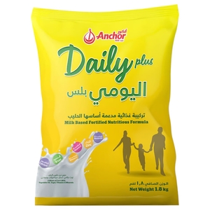 Anchor Daily Plus Milk Powder Pouch 1.8Kg
