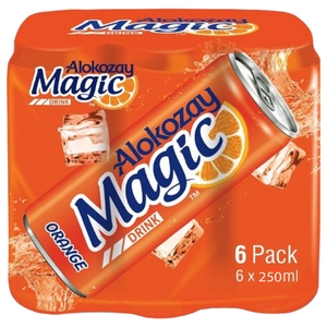 Alokozay Magic Orange Soft Drink 250Ml X 6