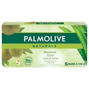Palmolive Hand Soap Bar Olive & Aloe Vera 120G X6