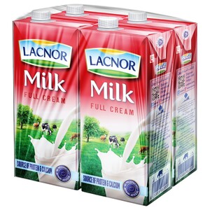 Lacnor Milk Full Cream 1L X4