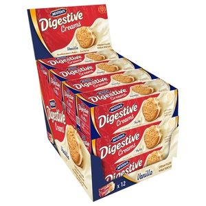 Mcvities Digestive Vanilla Cream 110G X 12