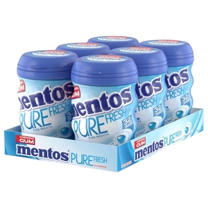 Mentos Chewing Gum Pure Fresh Mint 56G X6